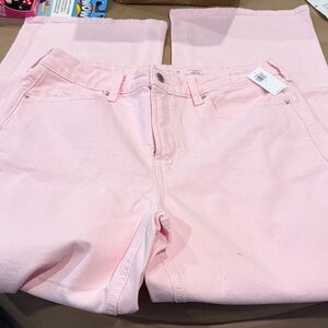 Old Navy Light Pink Women's Straight Leg Jeans